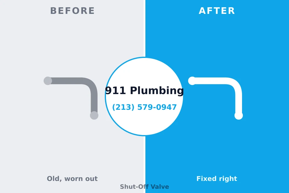 Before and after: plumbing company Teague, TX